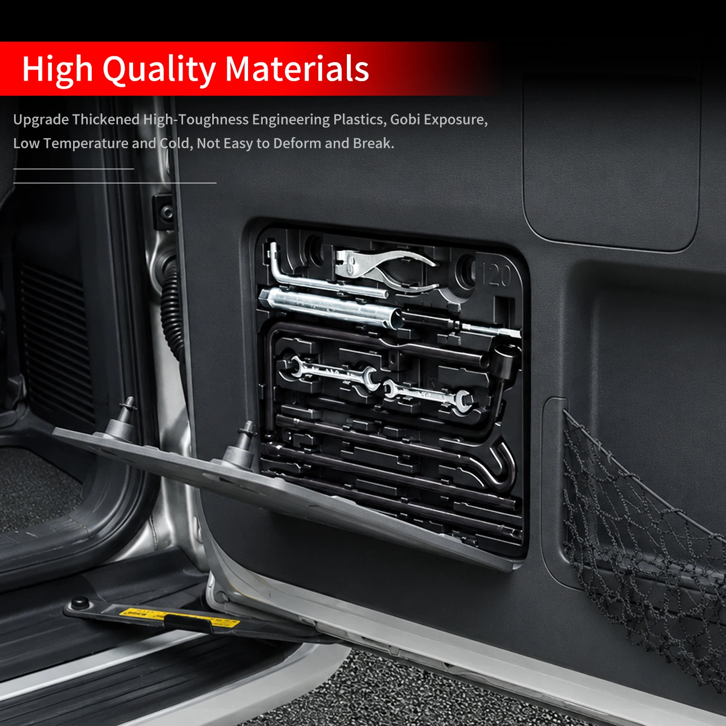 For Toyota Land Cruiser Prado LC120 J120 2003-2009 Emergency Tool Organizer Box Replacement Car Accessories