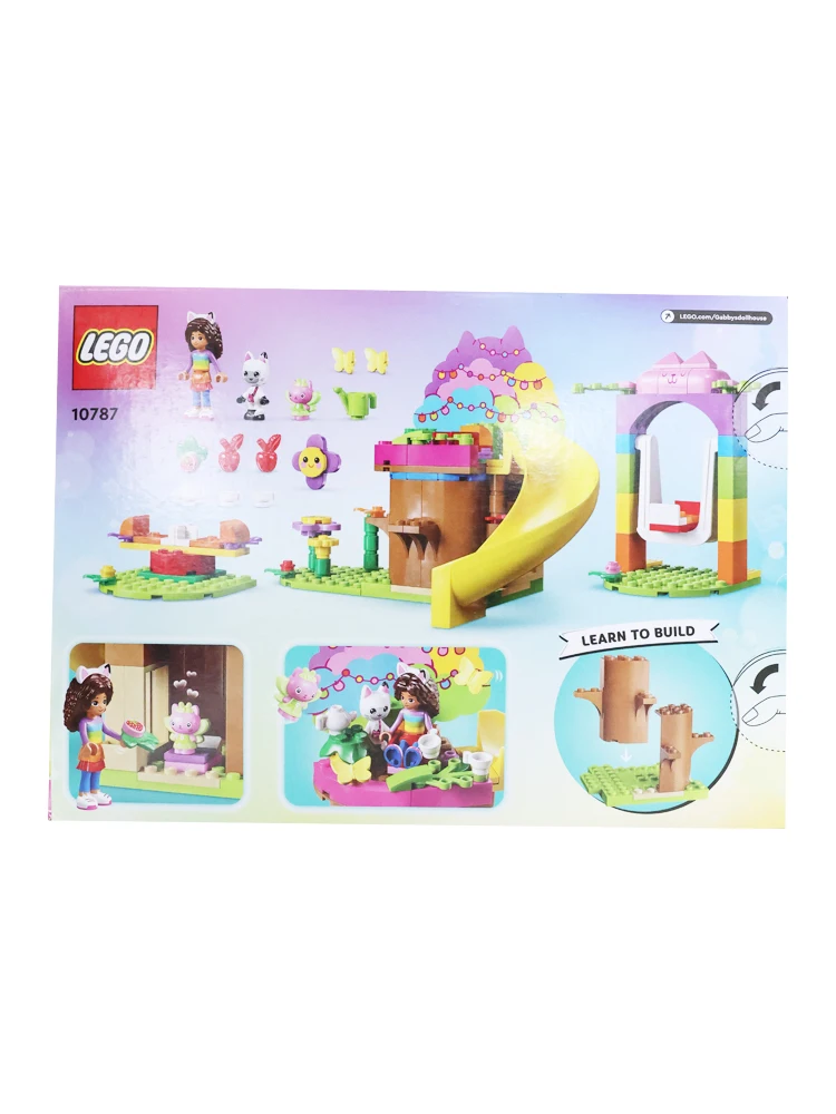 LEGO 10787 Gabby\'s Dollhouse Kitty Fairy’s Garden Party  Building Toy with Tree House, Swing, and Merry-Go-Round Birthday Gift