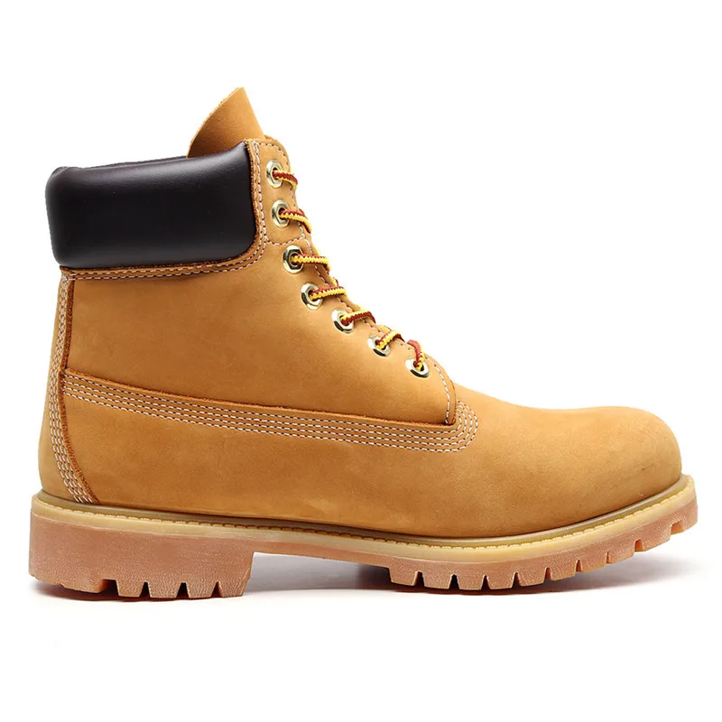 Handmade Genuine Leather Motorcycle Boots British Retro Men Women Outdoor Hiking Work Shoes Non-slip Desert Boots view 6