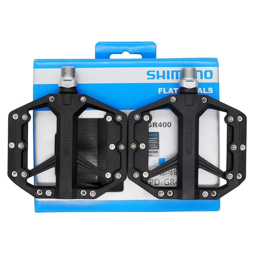 SHIMANO PD GR400 Flat Pedal for Casual Trail Riding Ultralight Bicycle Pedal for Mountain Road Bike Original Bike Parts