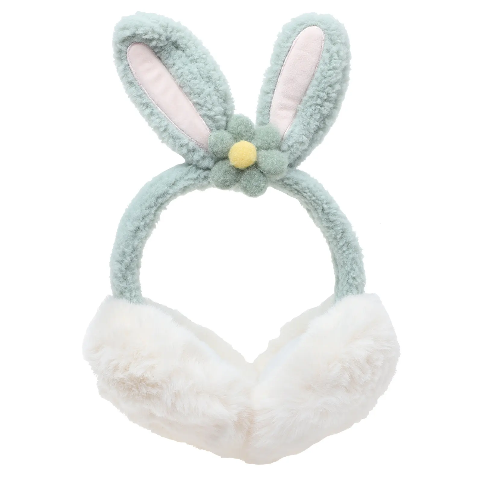 Women's Warm Winter Earmuffs – Soft Rabbit Ear Ear Warmers for Cold Weather Outdoor Protection