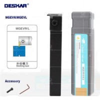DESKAR 100% Original MGEVR/MGEVL1616/2020 1.5/2/2.5/3/4mm CNC Lathe Cutter Slot Tools Arbor Cutting Tools Holder For MGMN Blades