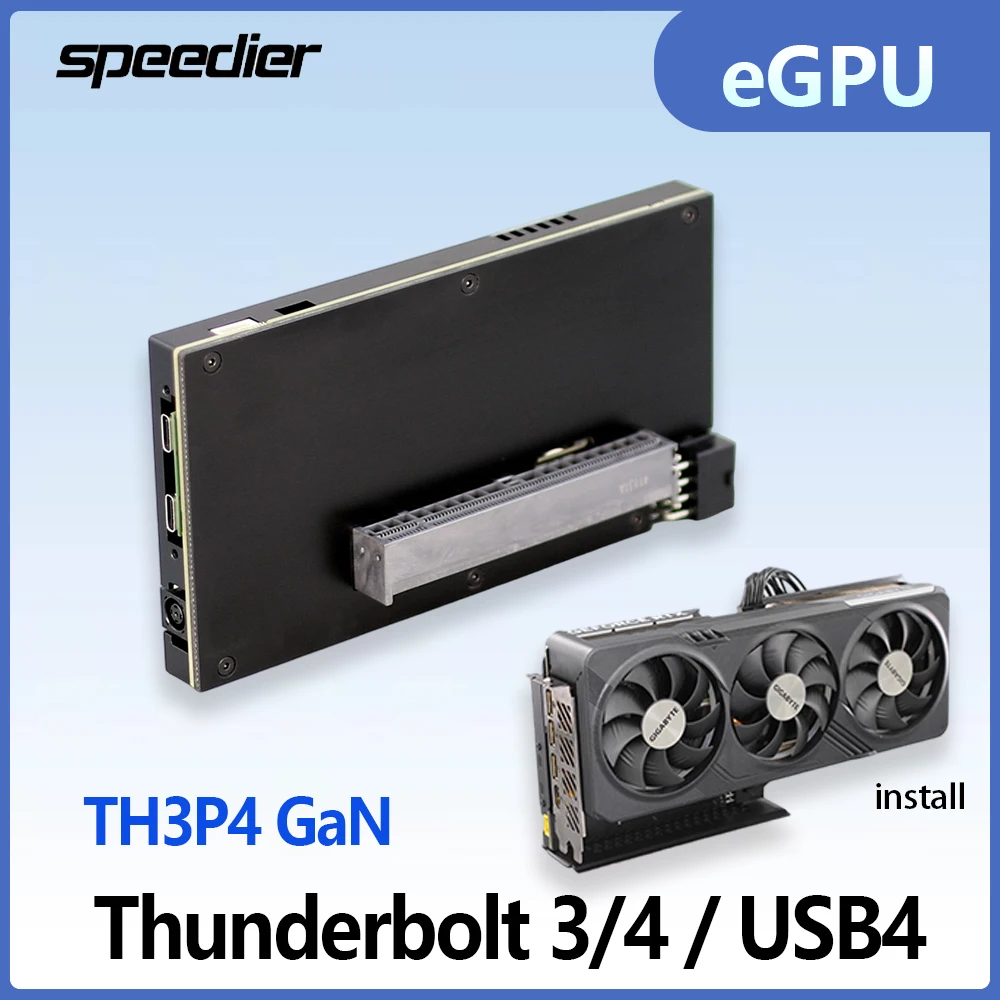 

eGPU TH3P4 GaN V2 Thunderbolt 3 4 USB4 Видеокарта Графический процессор Док-станция для ноутбука TB3 4 Док-станция для видеокарты для портативных игр на ноутбуке