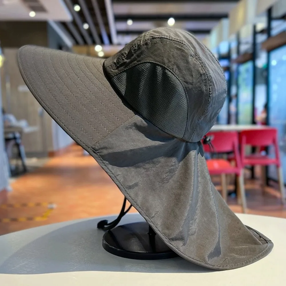 

Unisex Quick Dry Fishing Hat UV Protection Wide Brim Bucket Hat Breathable Sun Cap Summer