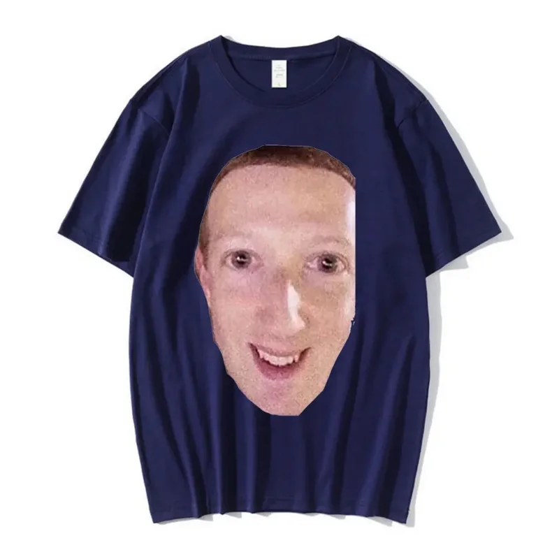 Camiseta de manga corta para mujer, ropa de calle de talla grande, con diseño de mald Zucc, Meme, Facebook, Mark, Zuckerberg