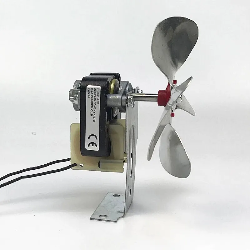 Refrigerator Freezer Fan Cooling Fan Motor Pole Fixing Foot with Blades 27W 220V 240V AC 2400rpm