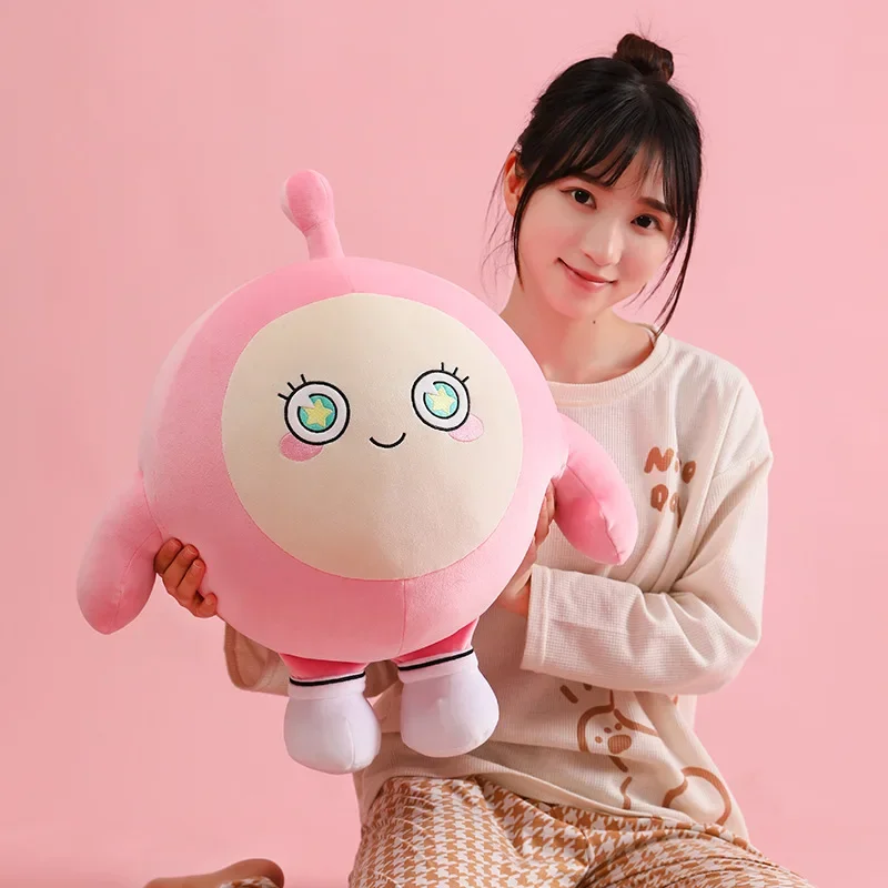 Pink Eggy Party Doll Plush Toy Kawaii Jumping Ball Doll Throw Pillow Pendant Boy And Girl Birthday Gift