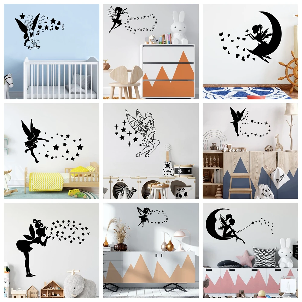 

1 pc new Large Size Wall Sticker Removable Diy Wall Decals For Kids Room Decoration Cinderella Home Decor Bedroom wall decor