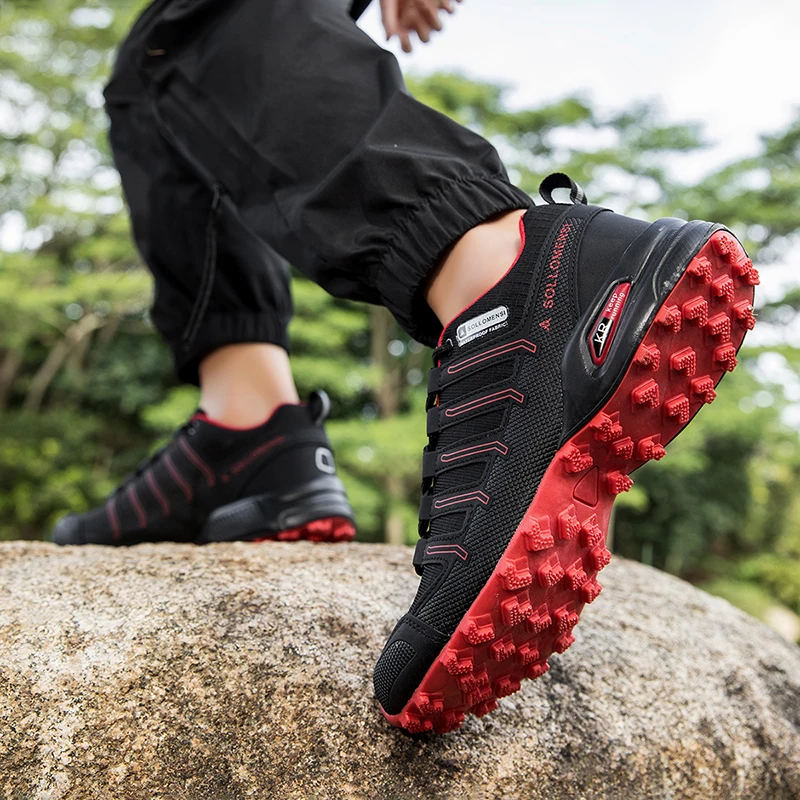 メンズ防水ハイキングシューズアウトドアトレッキングスニーカー - Anti Slip Trail Running Sneakers のレビューと価格