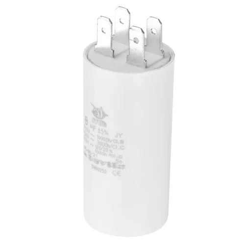 Imagen 1 del producto Condensador de funcionamiento CBB60, 8uf-100uf, CA 450V, 4 pines, 50/60Hz, cilindro de doble inserción, parte inferior para aire acondicionado, bomba de agua, Motor Star