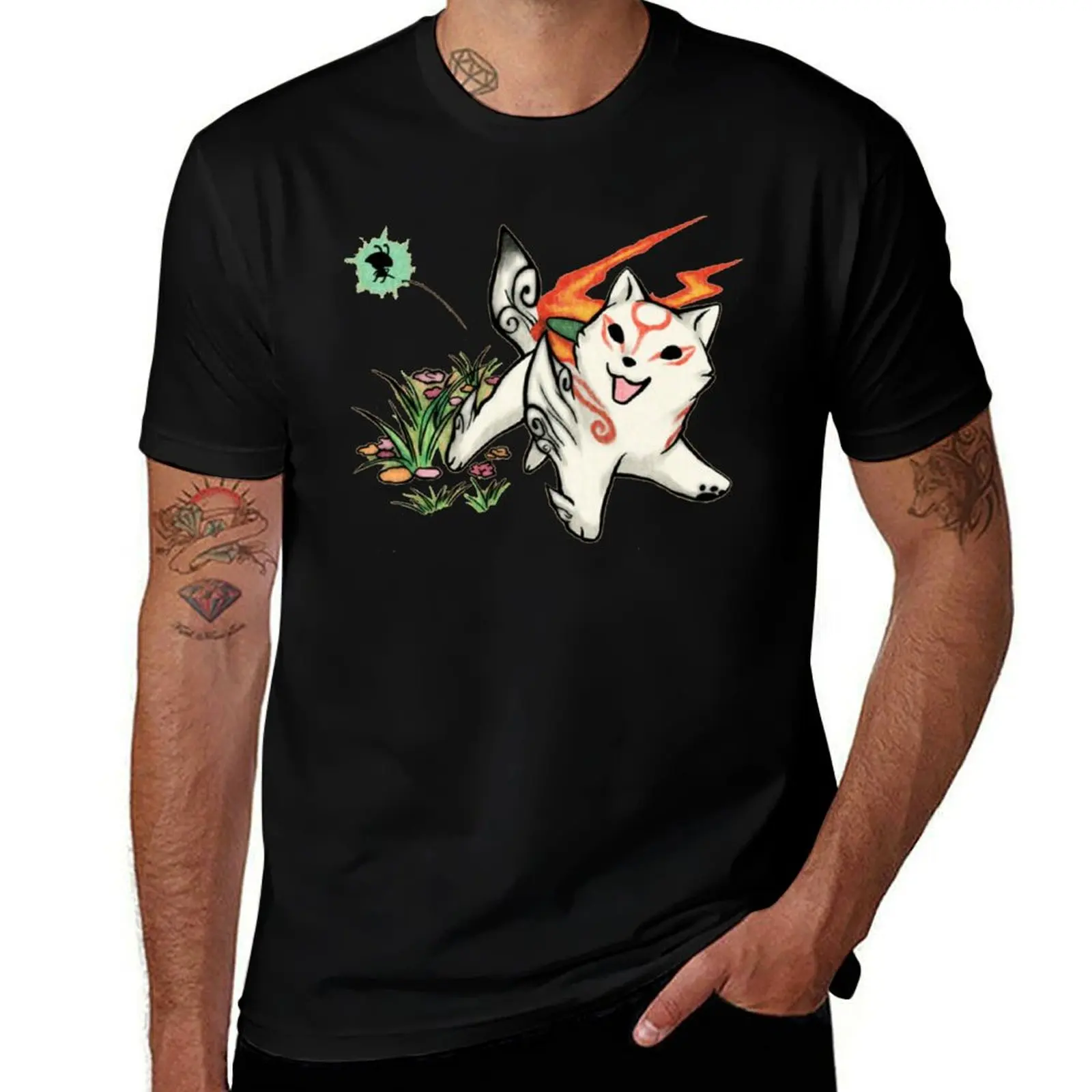 

Small Okami T-Shirt Aesthetic clothing graphic t shirt vintage anime figures heavyweights funny t shirts men