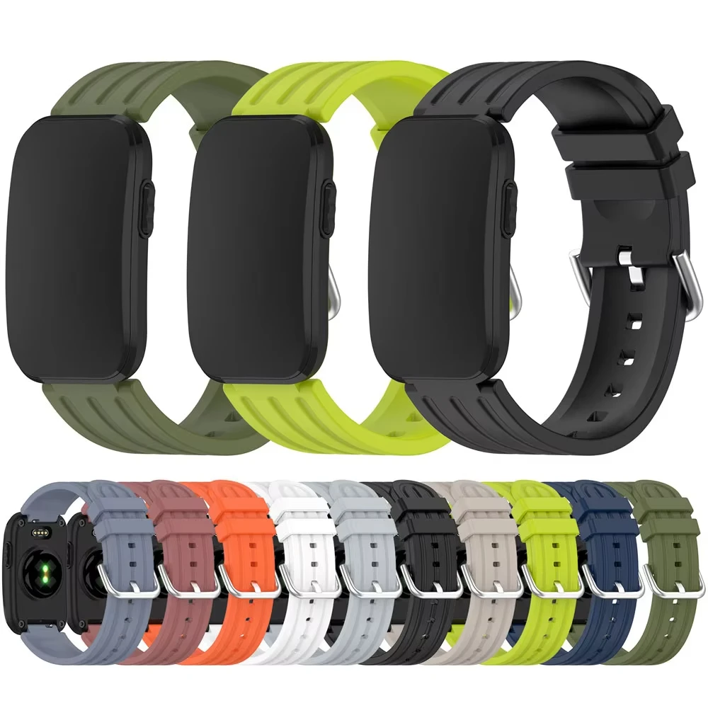 Silicone Watch Band for Garmin CIRQA Smartwatch Single Color Strap Bracelet Sport Watchband Replacement Wristband Accessories