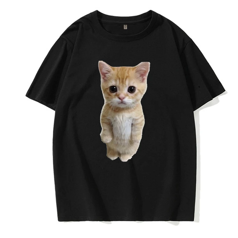 Hip Hop Unisex Eu Men Size Funny Fan Cat T Shirt Men Women Shirt Ulzzang T-shirt 90s Tshirt Harajuku Top Tee Shirt