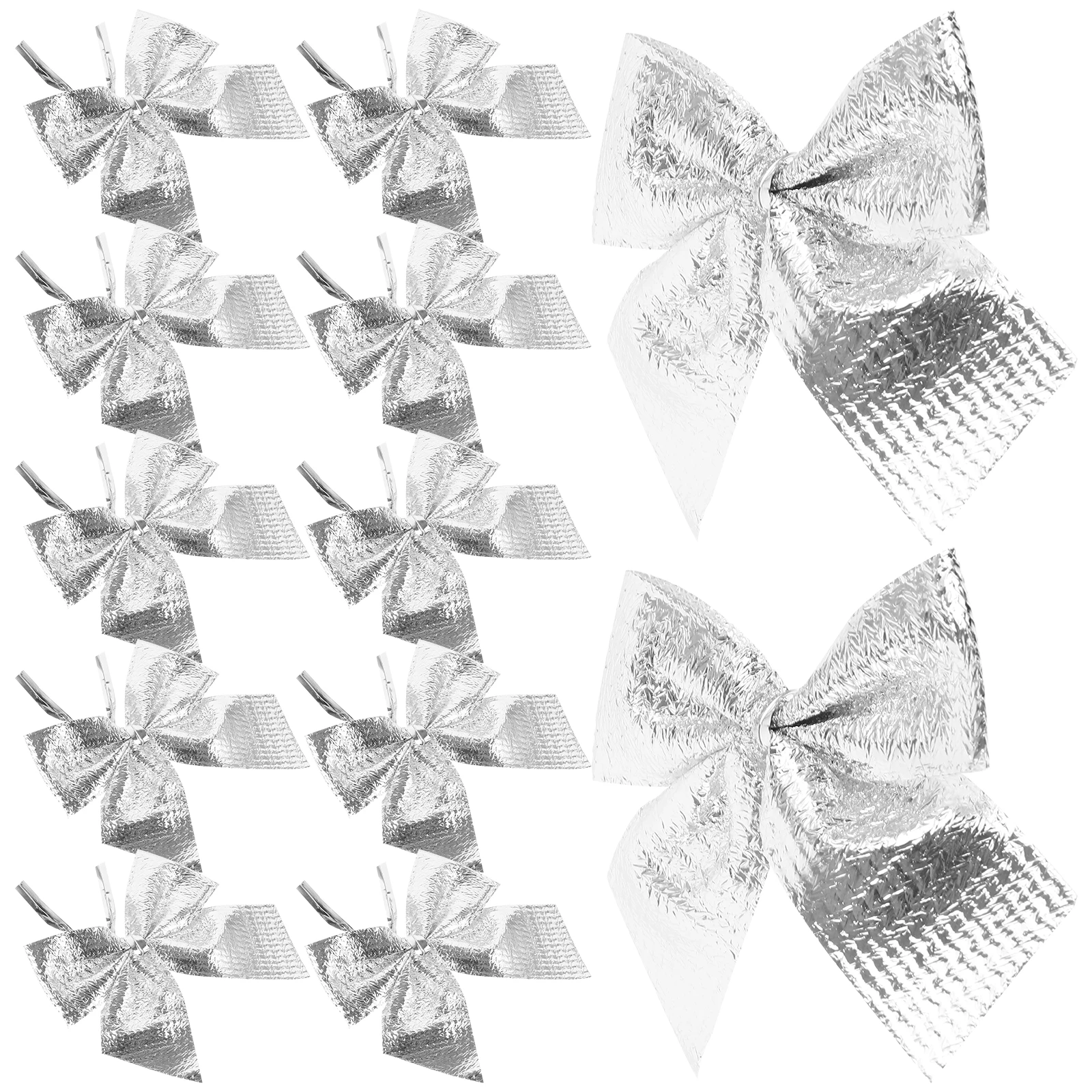 

24Pcs Christmas Glitter Bowknot Ornaments Xmas Tree Decorations Wedding Anniversary Christmas Bowknot Decor Bow Gift Decoration