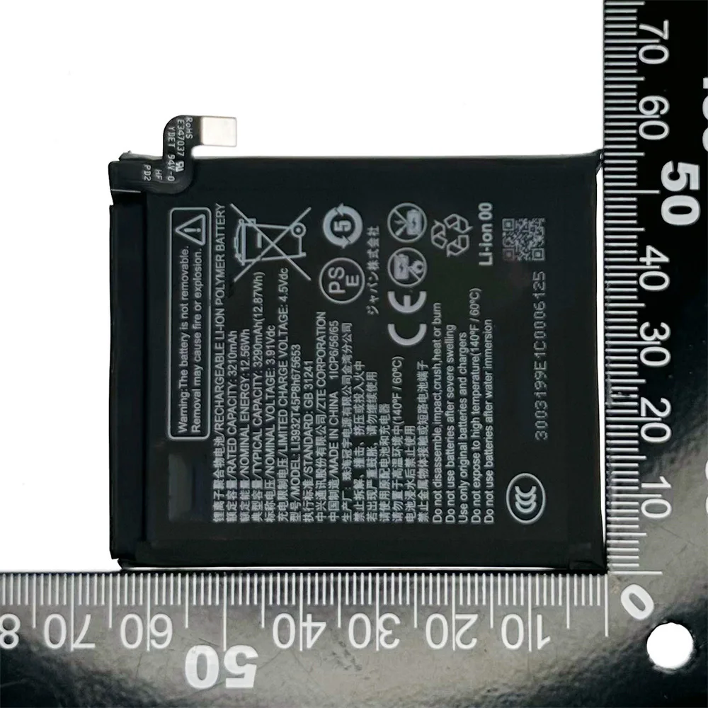 Genuine Li3932T45P8h675653 3290mAh For ZTE Nubia Flip 5G NX724J Folding Screen Palm Battery Replacement Battery Batteria