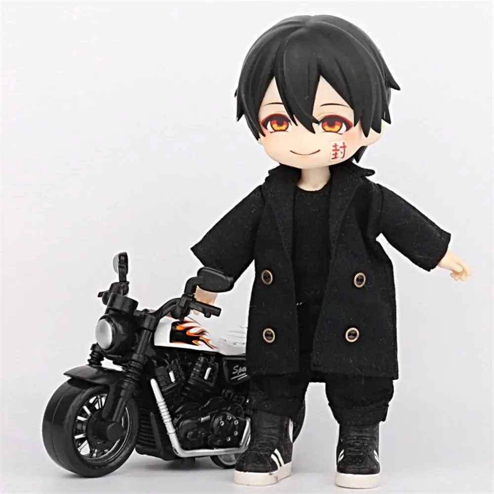 Bricolage Cool vestes poupée manteau vestes vêtements chauds Long manteau OB11 coupe-vent manteau habiller décoration poupée vêtements 1/12 BJD