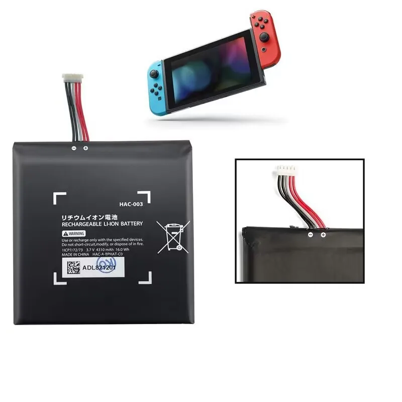 HAC 003 4310mAh Switch Console HAC-003 Bateria Akku para Nintend Nitendo Switch Console HAC-001 HAC-A-BPHAT-C0, HAC-S-JP/EU-C0