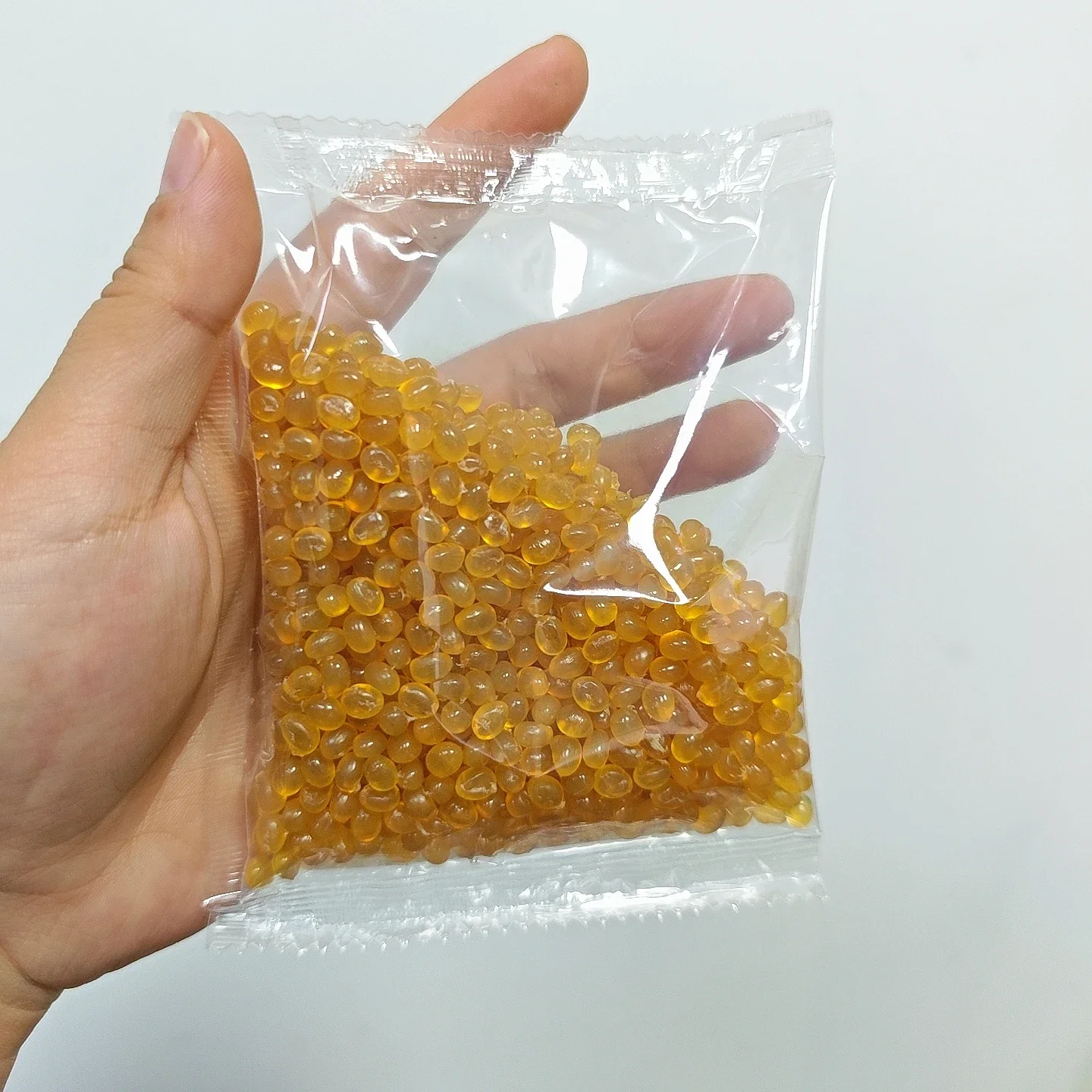 Żółty żel keratynowy w granulkach do włosów, narzędzie do nakładania, 100g/200g, profesjonalny sprzęt fryzjerski do użytku w salonie.