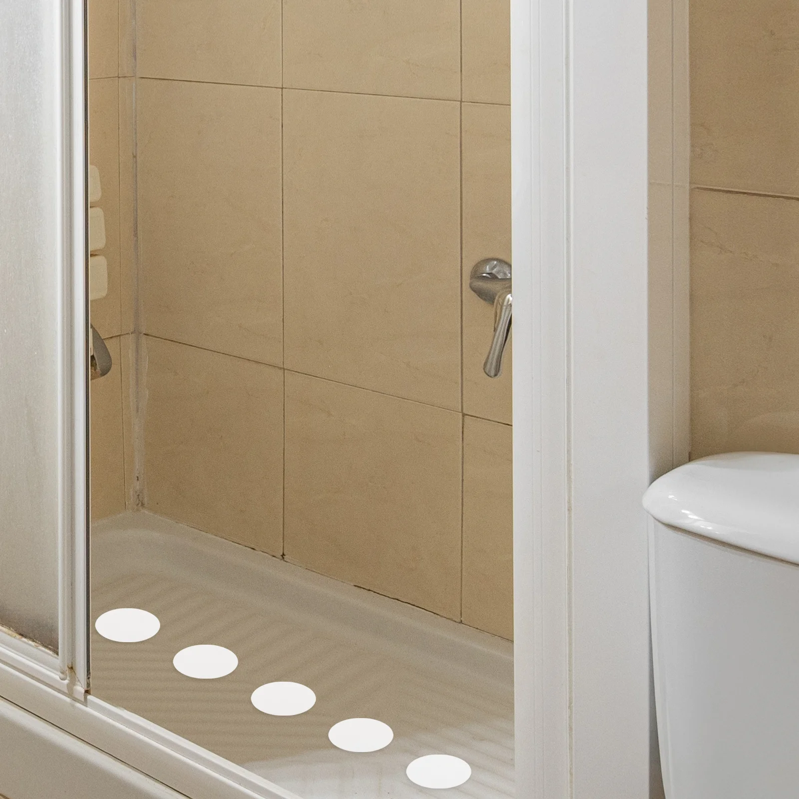 

10pcs 4" Anti-Slip Sticker For Bathroom Self-Adhesive Safety Circles Bathtub Shower Treads Slip-Resistant Pads For Elderly