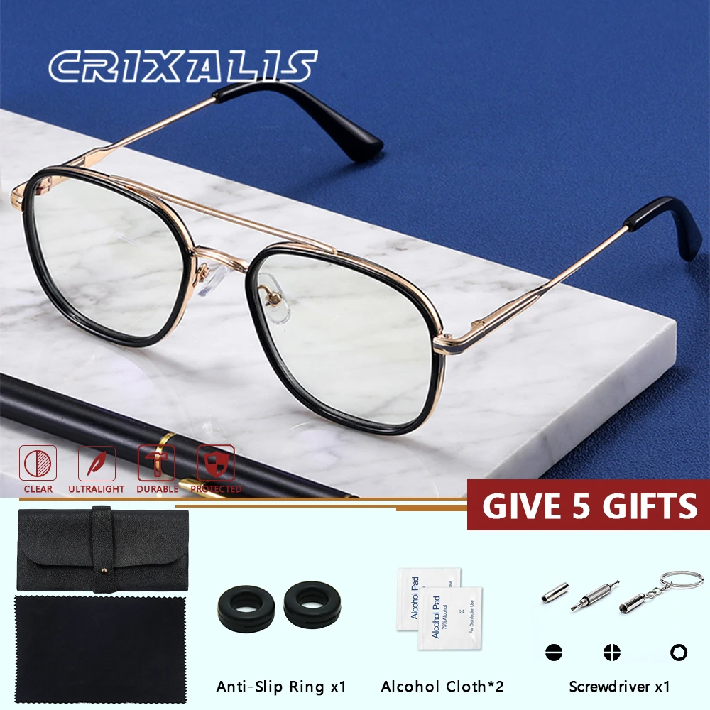 

CRIXALIS женские очки по рецепту TR90 оправа рецепт оптическая близорукость очки для чтения круглые антирадиационные антисиний свет