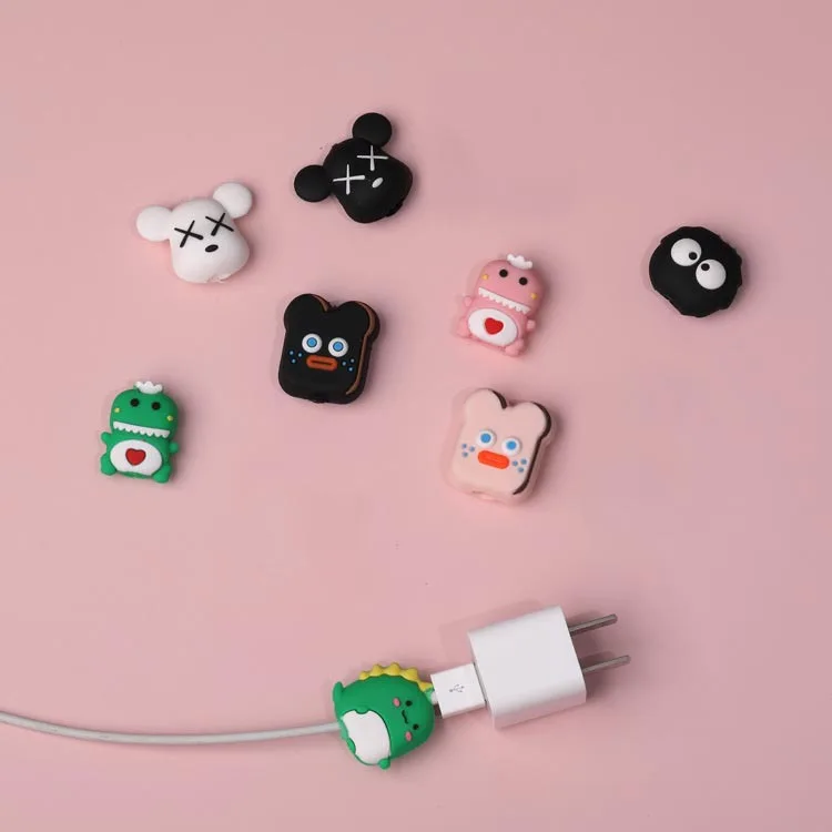 Cute Cartoon Cable Protector Fruit Animal Charging Cable Buddies Cord Protector Charger Wire Organizer Akcesoria do telefonu