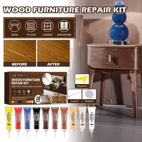 

Jue-Fish Wood Furniture Beauty Material Repair Faded Touch Up Kit