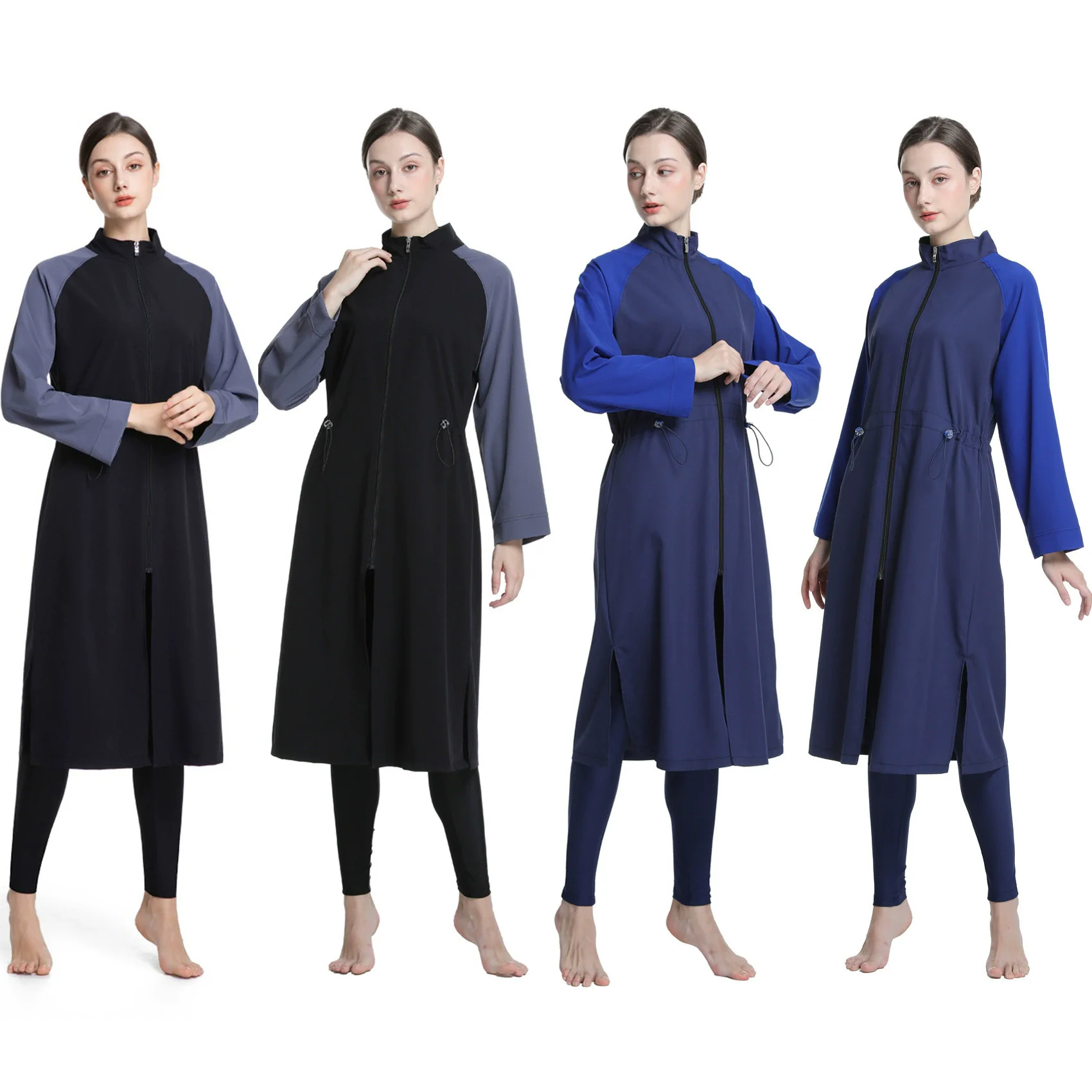 Saudi Arabia Muslim Middle East Islamic Outdoor Women's Conservative 3-Piece Sunscreen Southeast Asian Surfing Set Swimsuit