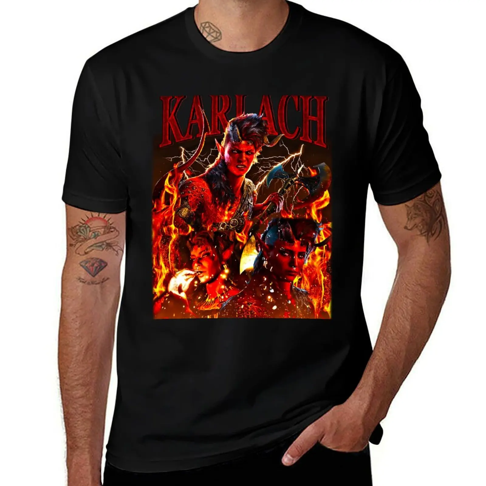 

Karlach Barbarian T-Shirt Urban Casual Loose Fit Tee