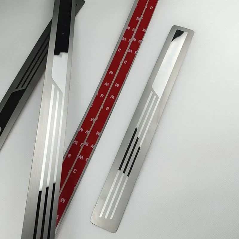 stainless steel Ultra-thin Scuff Plate/Door Sill Door Sill For Volkswagen Touran Touran L 2004-2019 Car Accessories Stickers