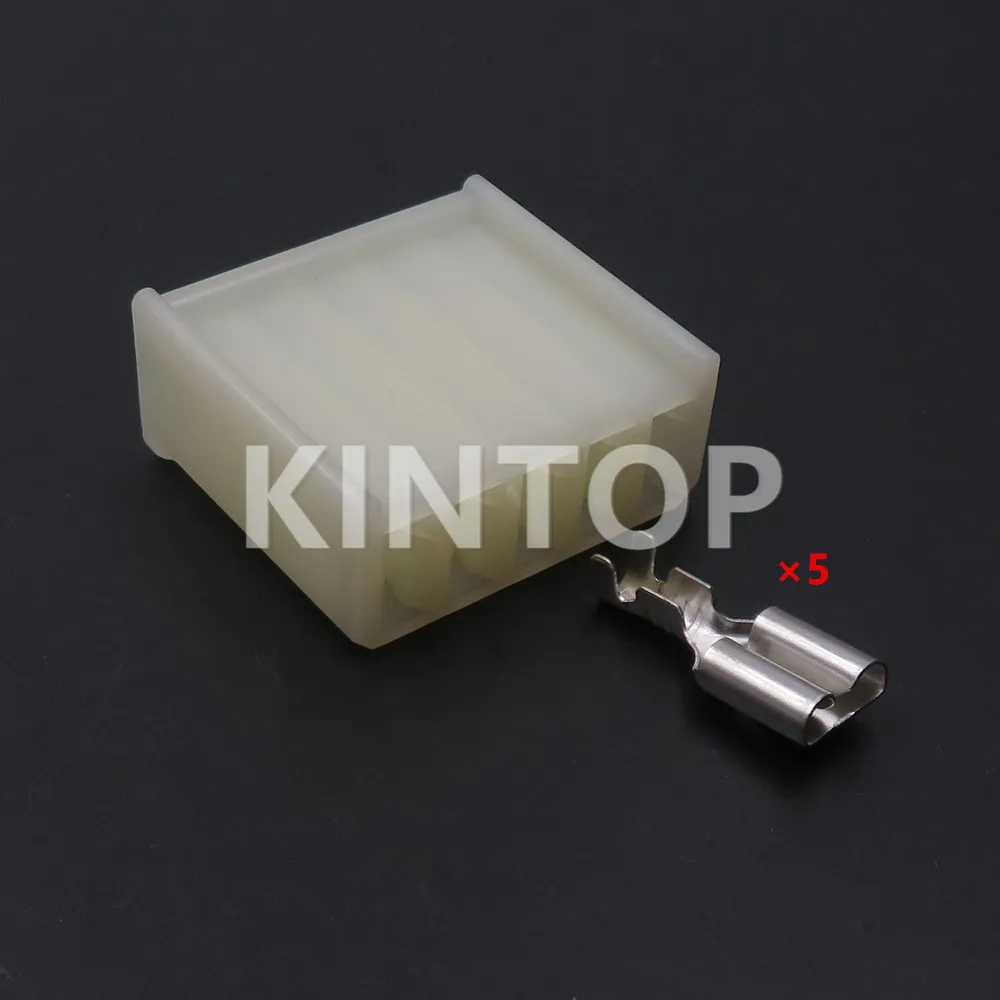1 Set 5 Pins Automobile Car Window Lift Switch Connector AC Assembly 6.3mm Big Current Automotive Socket - Detail 1