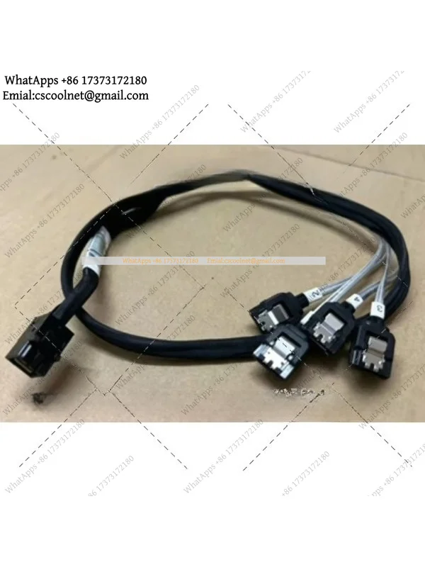 Mini SAS HD SFF-8643 to 4 SATA Reverse Breakout Cable for Backplane Card
