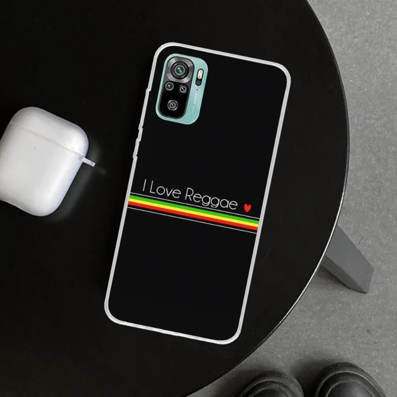 Reggae Marley Mobile Cell Phone Case for Xiaomi 13 Lite 12 11T 10 9 Redmi Note 12 11 10 10S Pro 9 9A 8 Clear Phone Cover Funda