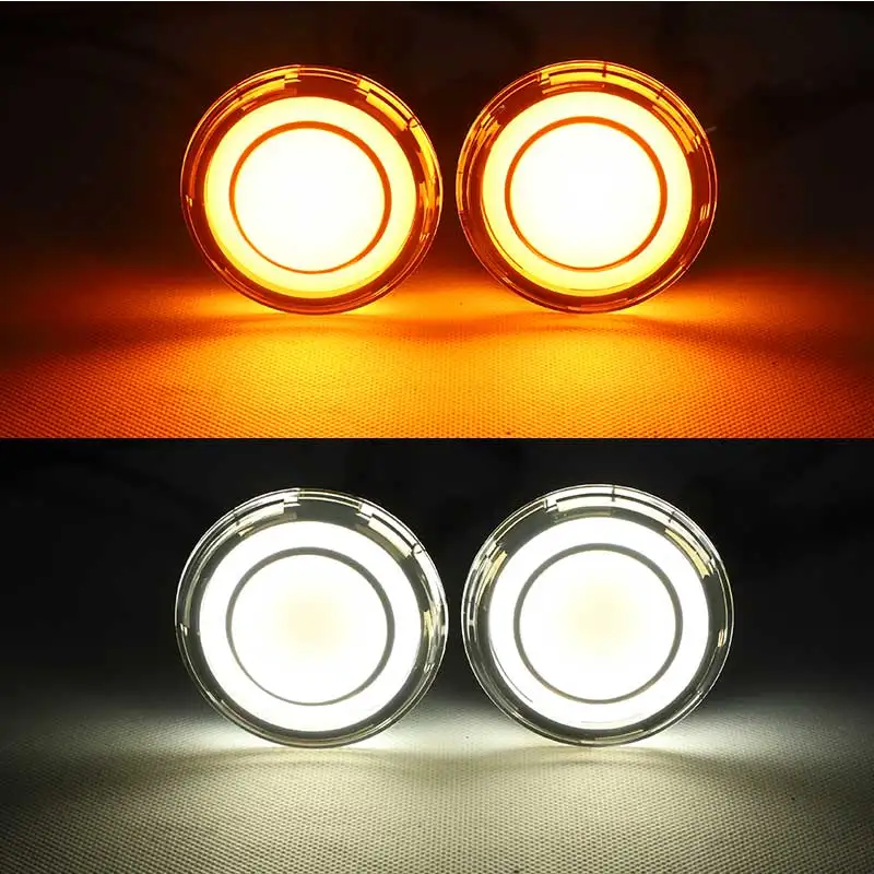 1157 Front Rear Motorcycle LED Turn Signals For Sportster Dyna Touring Softail Red Amber Signal Lamp Indicator Brake Tail Light