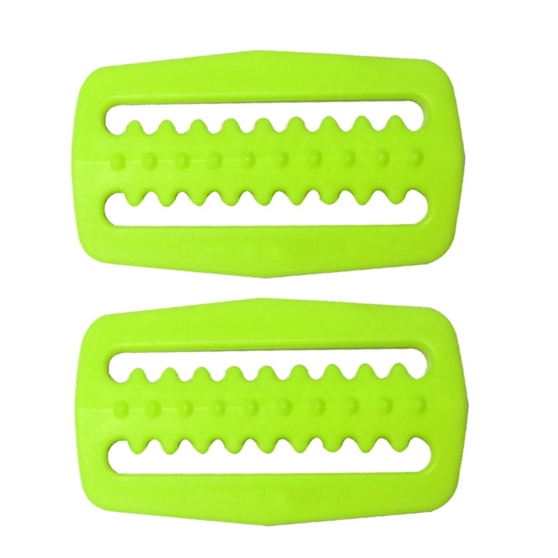 2Pcs Scubas Diving Webbing Belt Slide Stoppers Weight Retainer Clip with Teeth for Underwater Scubas Diving Snorkeling