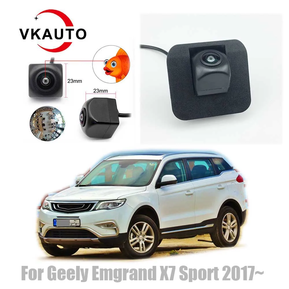 VKAUTO Fish Eye Rear View Camera For Geely Atlas 2017~2020/Emgrand X7 Sport 2016~2022 CCD HD Reverse Parking Backup Camera