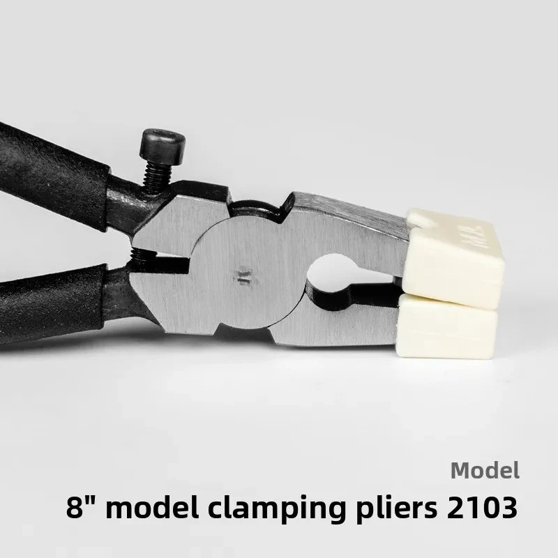 New model gripper pliers with rubber sleeve, perfect for large tasks, eight-inch flat-mouth glass pliers with rubber sleeve