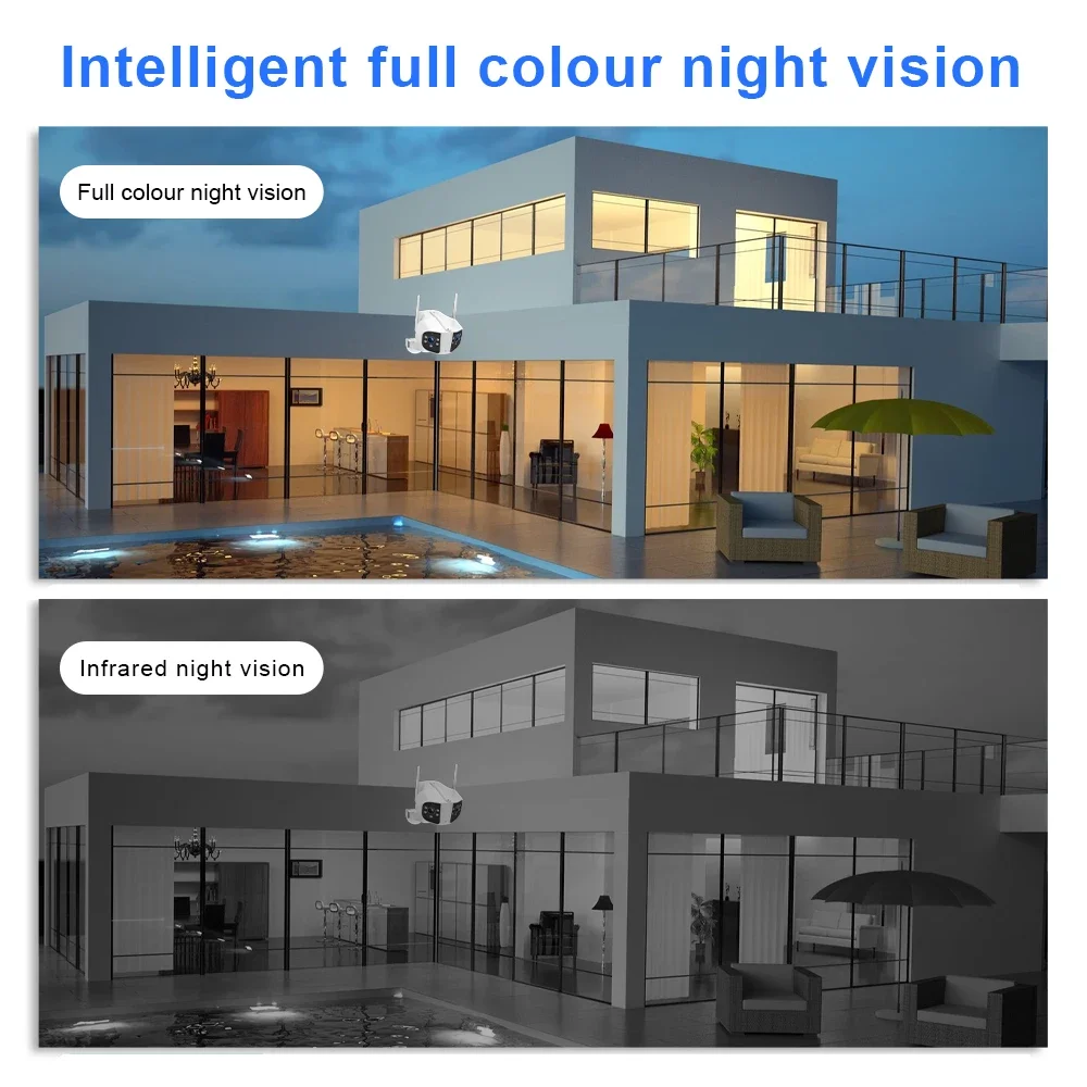 PTZ WIFI IP Camera Wireless Night Vision Motion Detection Intelligent Security Protection Video Surveillance CCTV Audio Recorder