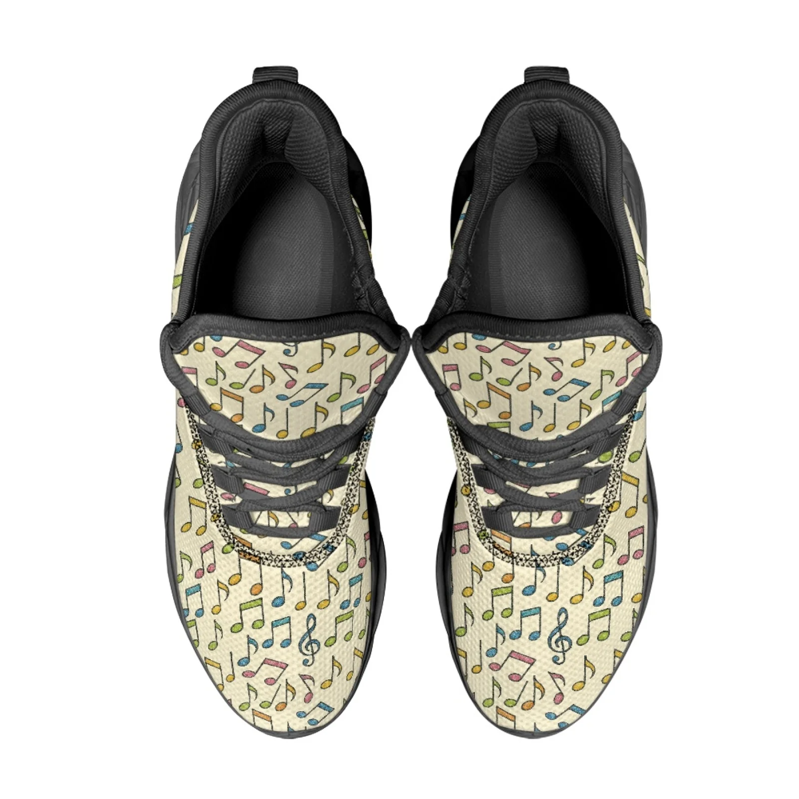 PENSTROLL Musical Notes Lightweight Blade Sports Shoes Men's Stylish Sneakers for Walking Casual Running Shoes