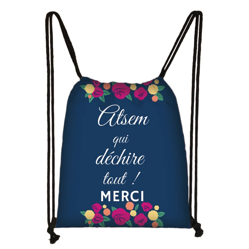 Merci-Bolso con cordón Maitresse Super Atsem para mujer, mochila para el día del profesor, graduación, bolso de hombro al aire libre para viaje