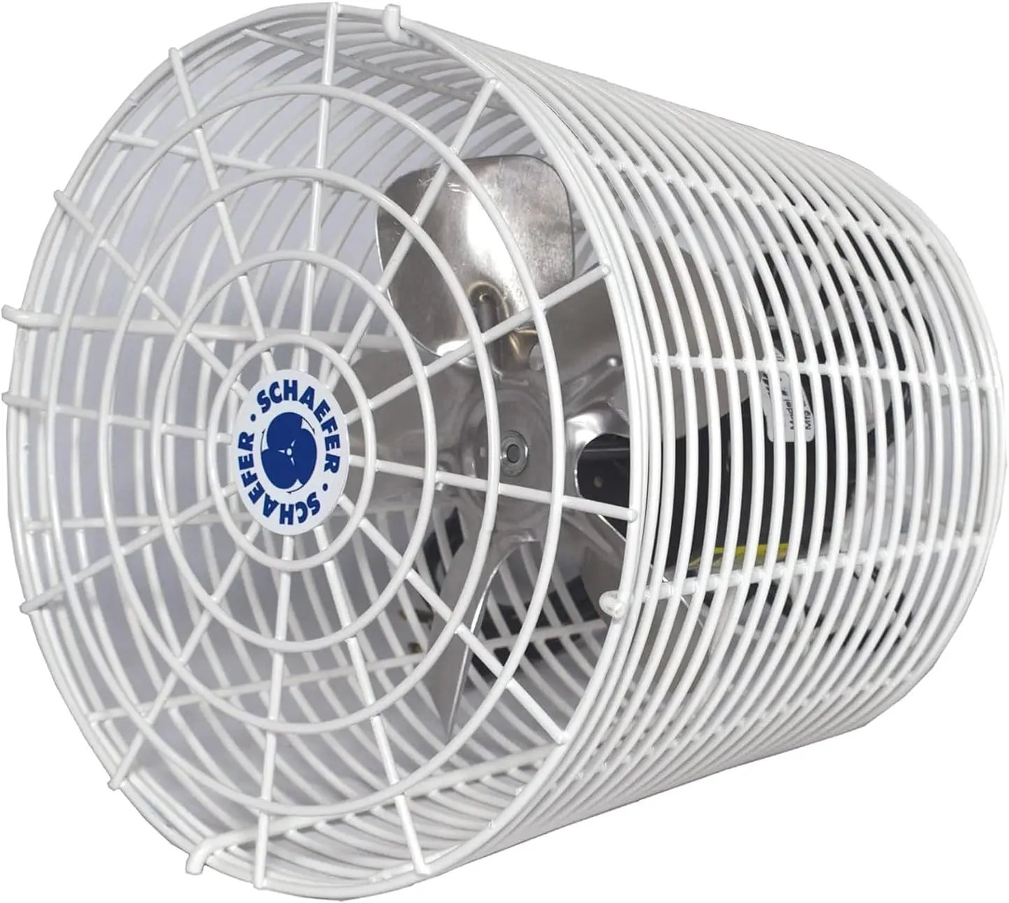 

VK8 Versa-Kool Air Circulator Fan, Ceiling Wall Mount Greenhouse Fan & Steel Guards, 450 CFM, 1/100 hp, Energy-Efficient Commerc