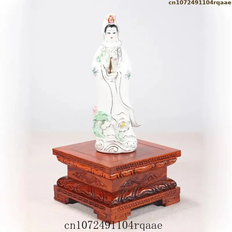 Wooden Display Stand Base for Buddha Statue, Jesus Figure, Jewelry, Home Altar Decor | Offering Pedestal for Temple/Shrine