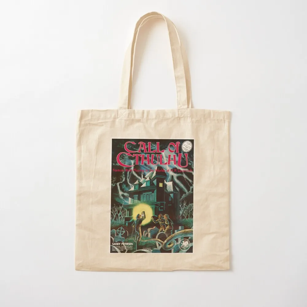 

Call of Cthulhu 1st Edition Cover Tote Bag Big bag women men Customizable Canvas