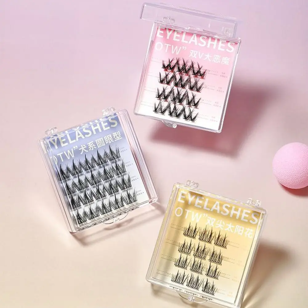 Natural Simulation Manga Lashes Self-grating Self-adhesive Little Devil False Eyelashes Trilogy Long Eyes Wide Stem