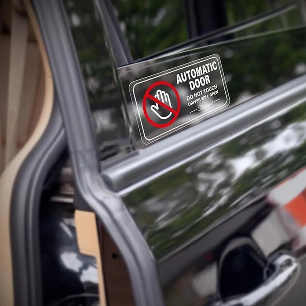 For Door Reminders Do Touch Sticker Reminder Decal Resistant Weatherproof Sun-proof Easy Installation For Door