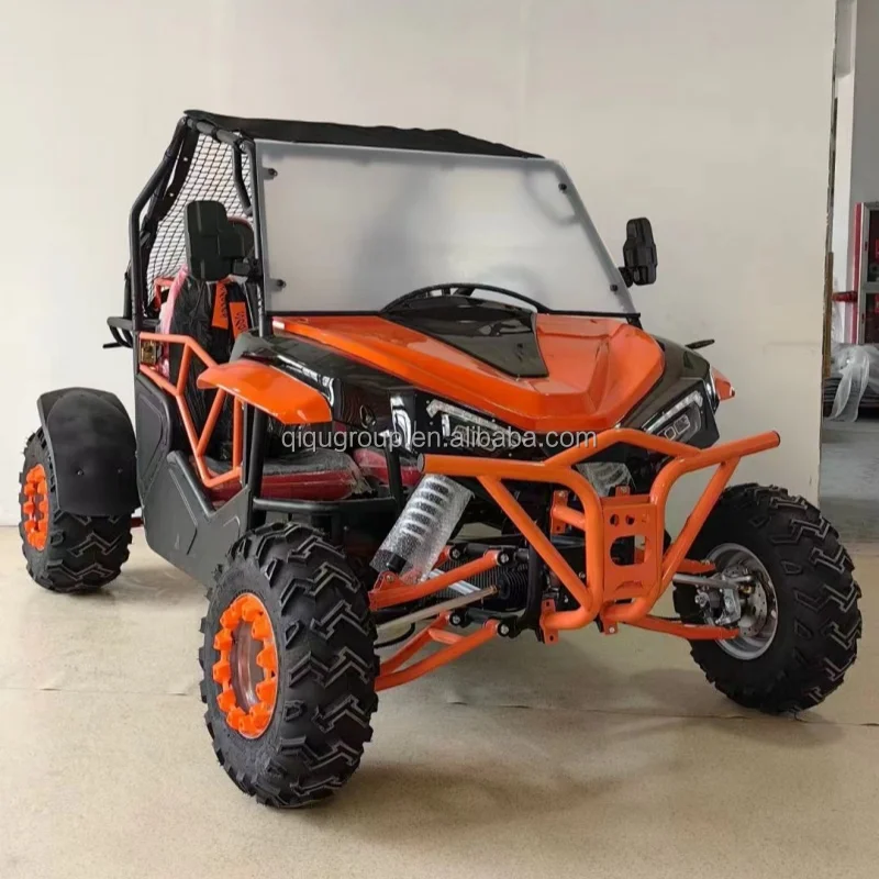 عربات التي تجرها الدواب على الطرق الوعرة بمقعدين تعمل بالغاز بقوة 230 سي سي سي مع تعليق مستقل بإطار مناسب لجميع التضاريس #1