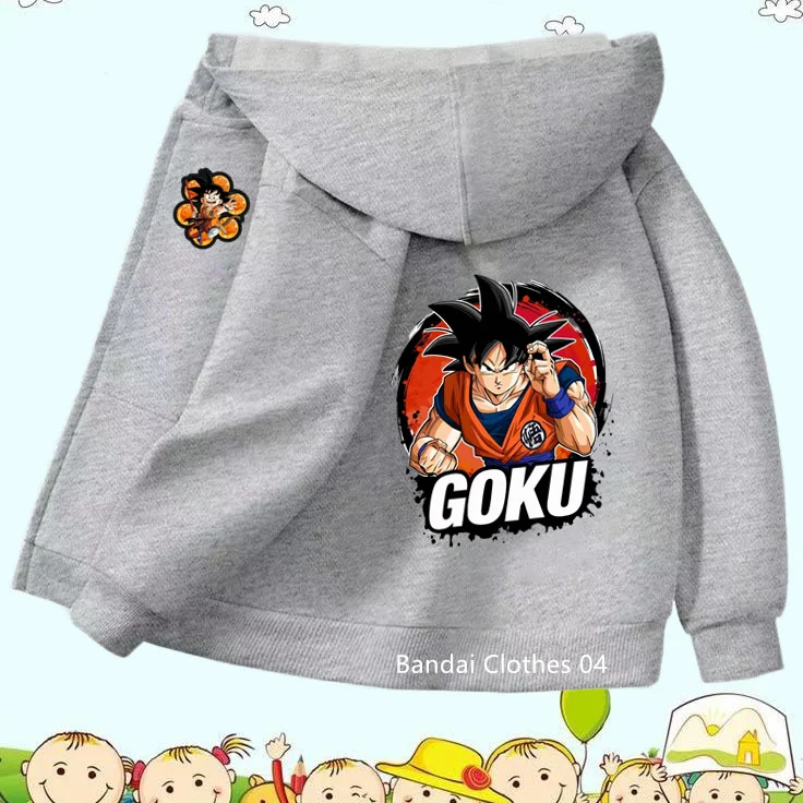 

Dragonball Goku Pin Zipper Hoodie Girls Sweatshirt Autumn/Winter Long Sleeve Jacket Harajuku Jumper Pin Casual Hoodie Top