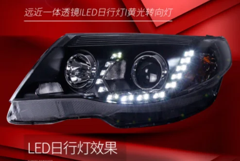 Hot-selling Modified Car Front  Headlights for Subaru Forester 2008-2012 LED Light Upgrade Modified Without Xenon Ballast