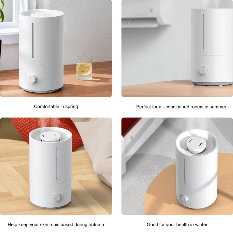 Xiaomi Mijia Humidifier 2 4L Large Capacity Water Tank Aromatherapy Function 300mL/h Humidification Smart Control Stylish Design