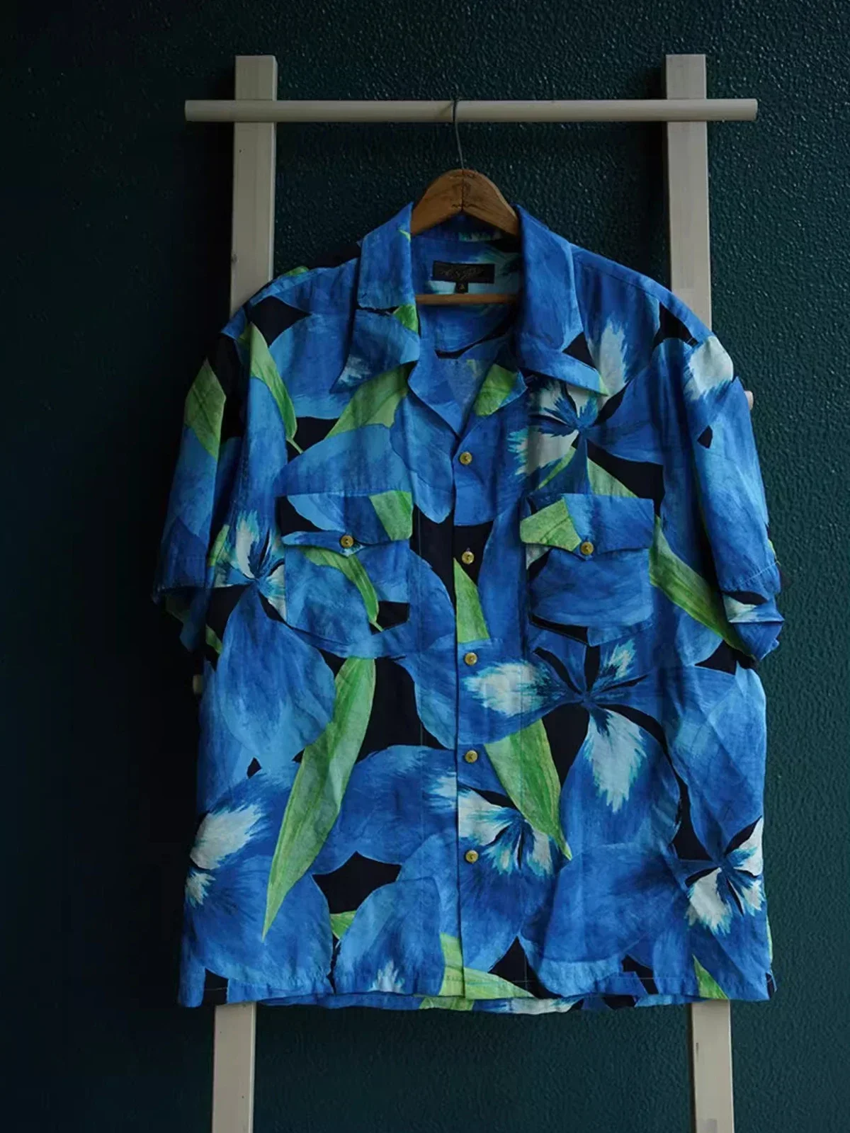 

Pop Second Order Floral Tropical Shirt Mens Casual Vacation Beach Aloha Hawaiian Shirt