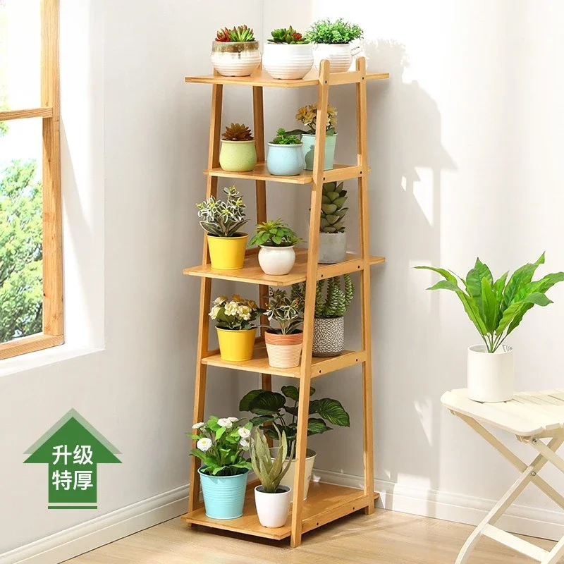 Balcony flower rack, flower pot plant rack, balcony movable living room hall
